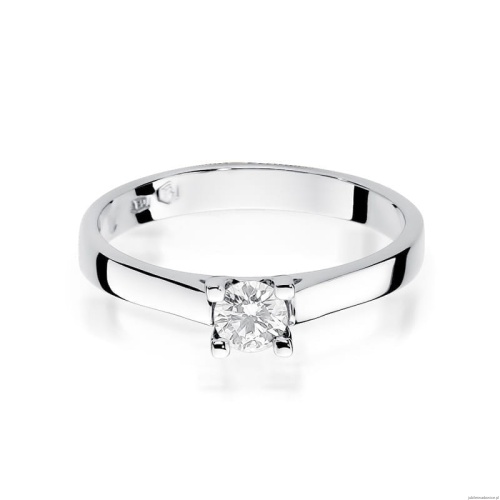 Pierścionek W221B Diament 0,25ct białe złoto
