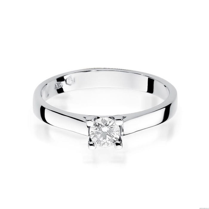Pierścionek W221B Diament 0,25ct białe złoto