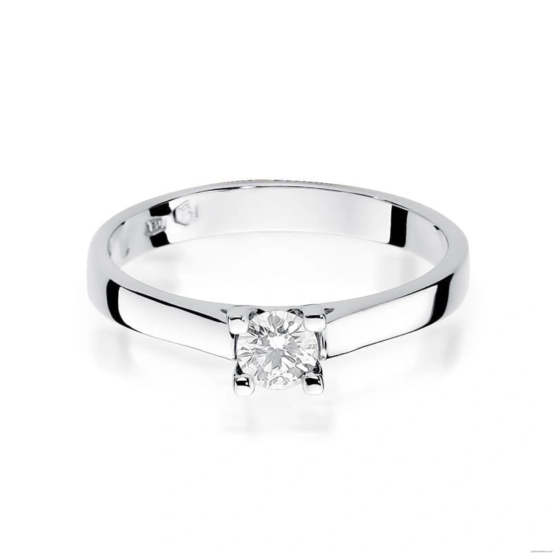 Pierścionek W221B Diament 0,25ct białe złoto
