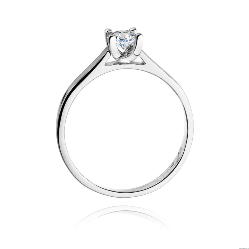 Pierścionek W221B Diament 0,25ct białe złoto