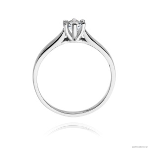 Pierścionek W222B Diament 0,25ct białe złoto