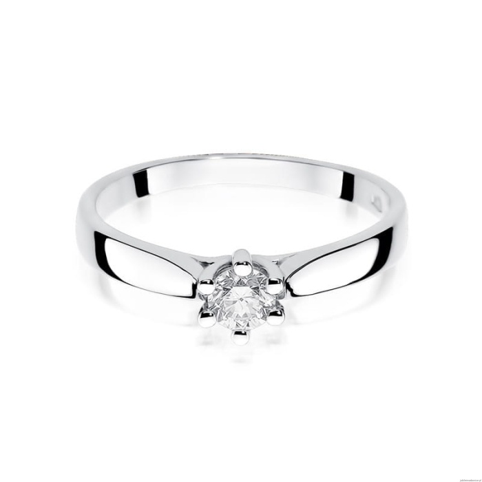 Pierścionek W222B Diament 0,30ct białe złoto