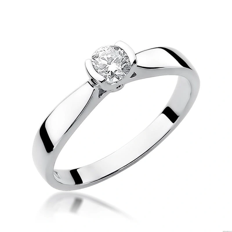 Pierścionek W223B Diament 0,25ct białe złoto