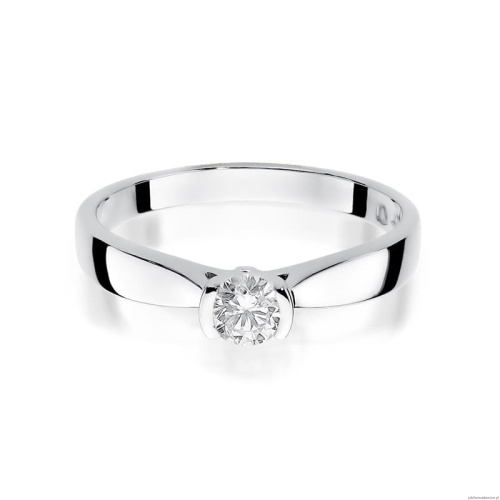 Pierścionek W223B Diament 0,25ct białe złoto