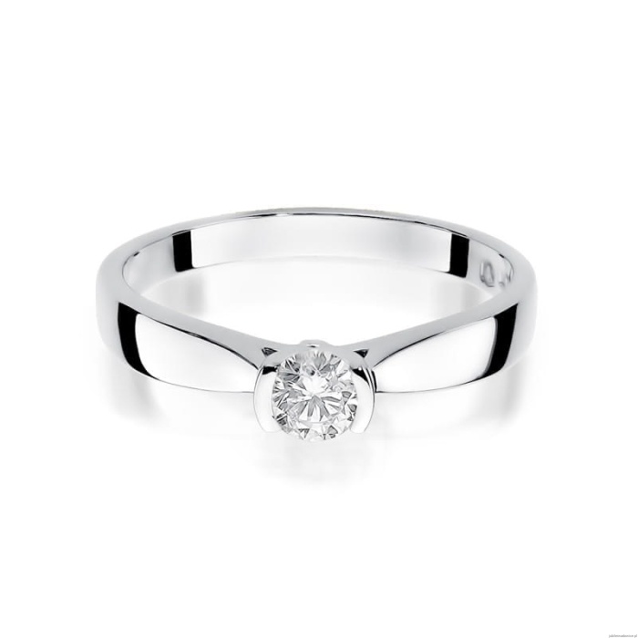 Pierścionek W223B Diament 0,25ct białe złoto