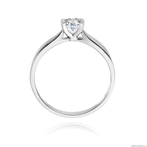 Pierścionek W223B Diament 0,25ct białe złoto