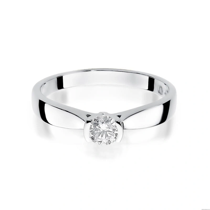 Pierścionek W223B Diament 0,30ct białe złoto