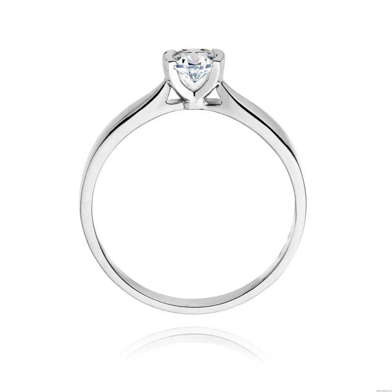 Pierścionek W223B Diament 0,30ct białe złoto