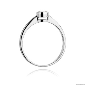 Pierścionek W224B Diament 0,25ct białe złoto