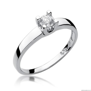 Pierścionek W225B Diament 0,25ct białe złoto