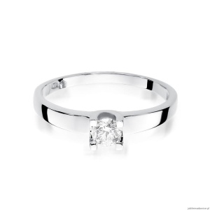Pierścionek W225B Diament 0,25ct białe złoto