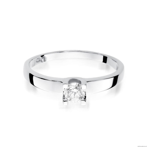 Pierścionek W225B Diament 0,25ct białe złoto