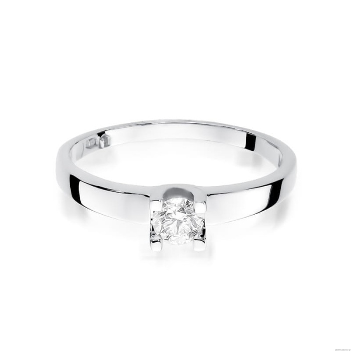 Pierścionek W225B Diament 0,25ct białe złoto