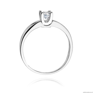Pierścionek W225B Diament 0,25ct białe złoto