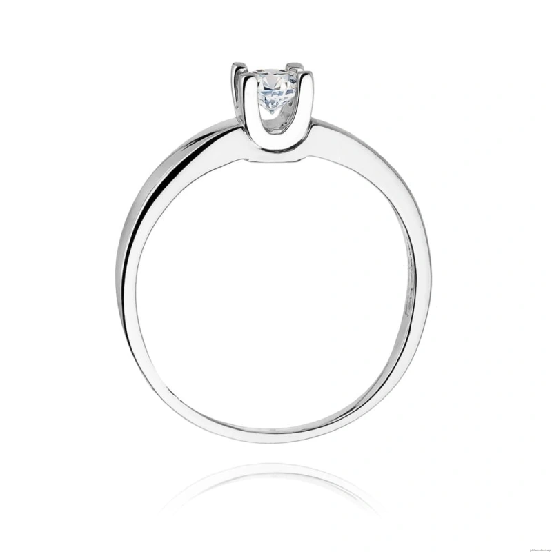 Pierścionek W225B Diament 0,30ct białe złoto