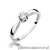 Pierścionek W228 Diament 0,15ct białe złoto