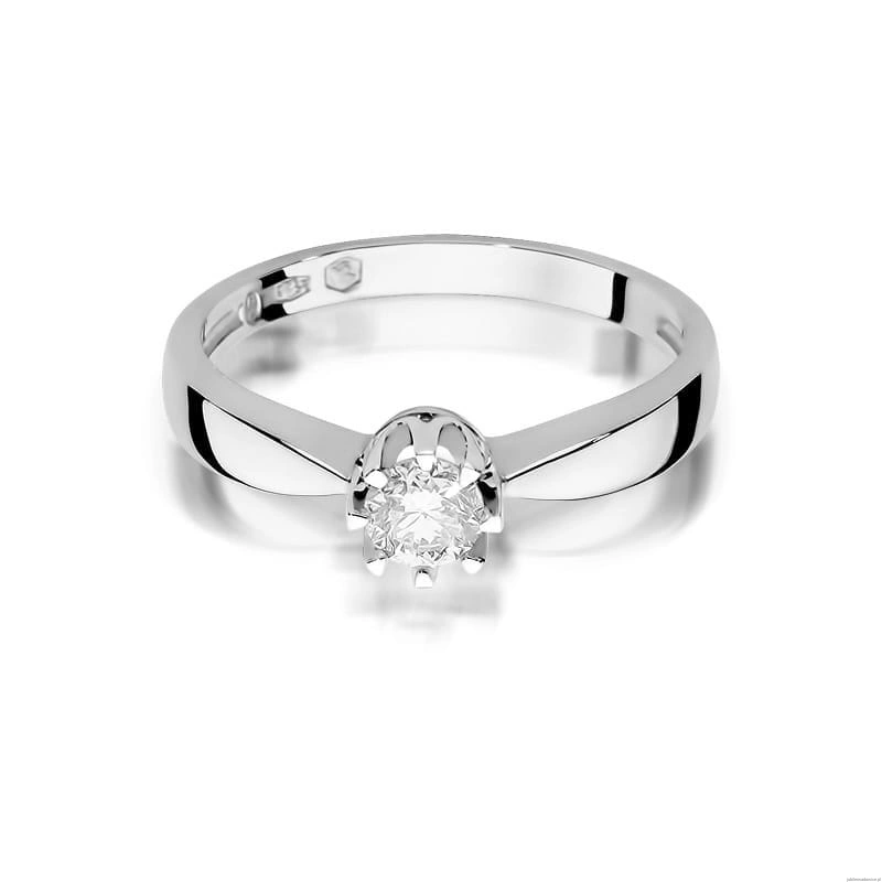Pierścionek W228 Diament 0,25ct białe złoto