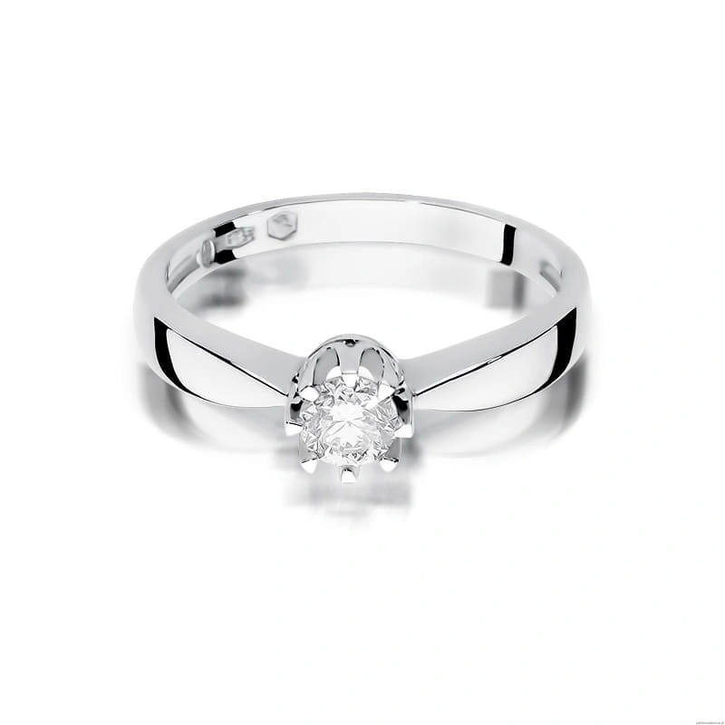 Pierścionek W228 Diament 0,30ct białe złoto