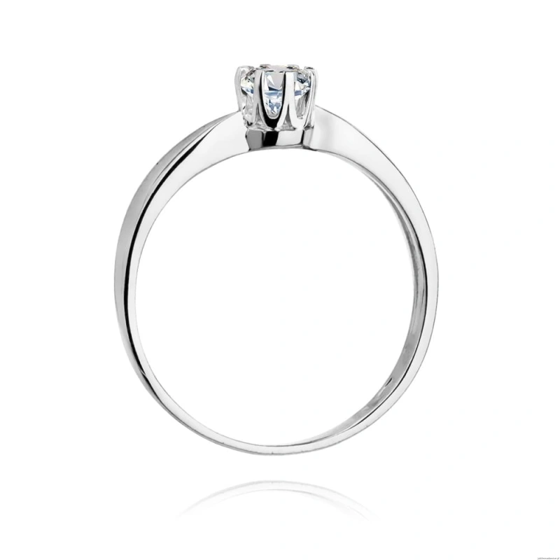 Pierścionek W228 Diament 0,40ct białe złoto