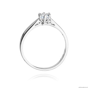 Pierścionek W229B Diament 0,30ct białe złoto