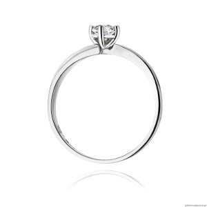 Pierścionek W231B Diament 0,25ct białe złoto