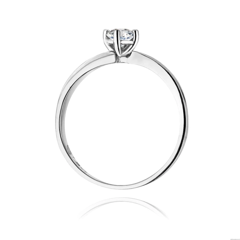 Pierścionek W231B Diament 0,25ct białe złoto
