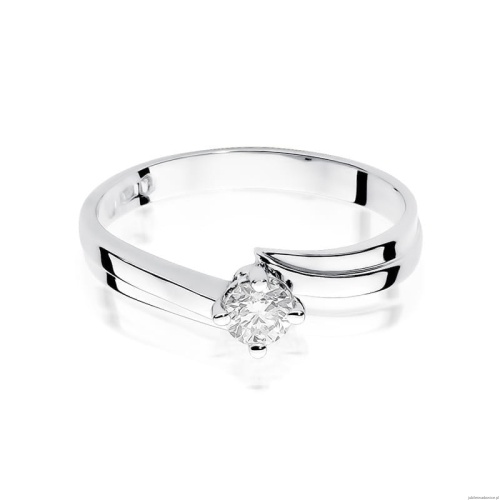 Pierścionek W231B Diament 0,30ct białe złoto