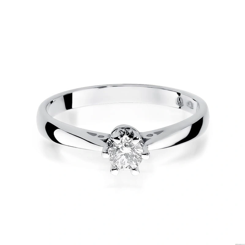 Pierścionek W234 Diament 0,25ct białe złoto
