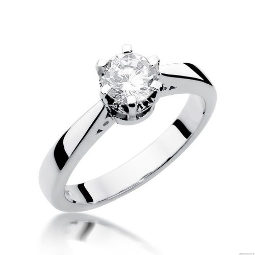 Pierścionek W234 Diament 1,00ct białe złoto