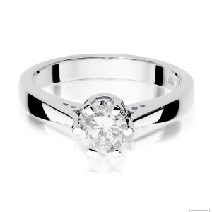 Pierścionek W234 Diament 1,00ct białe złoto