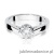 Pierścionek W234 Diament 1,00ct białe złoto