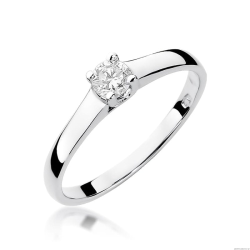 Pierścionek W239 Diament 0,20ct białe złoto