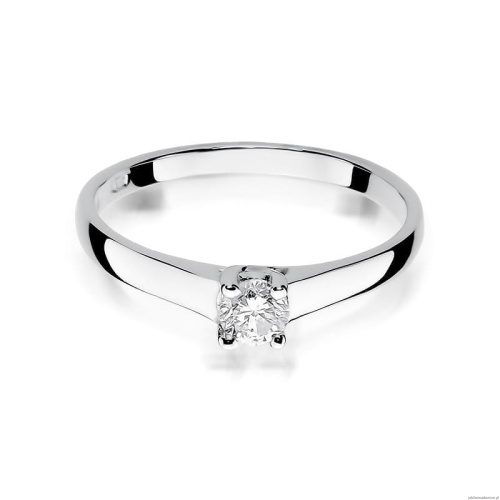 Pierścionek W239 Diament 0,20ct białe złoto