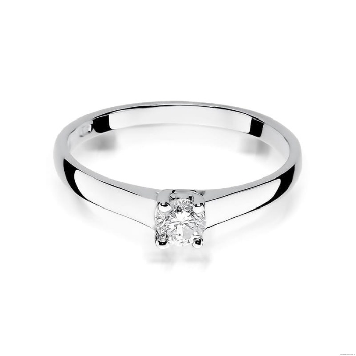 Pierścionek W239 Diament 0,20ct białe złoto