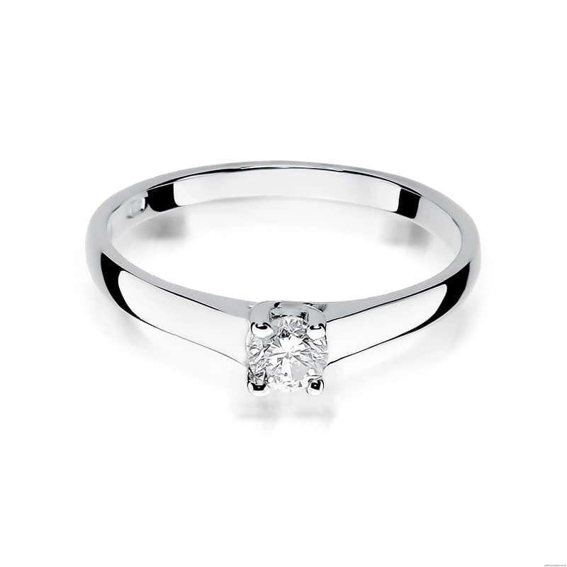 Pierścionek W239 Diament 0,20ct białe złoto