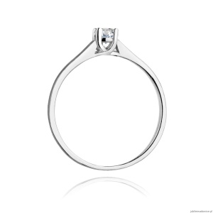 Pierścionek W239 Diament 0,20ct białe złoto