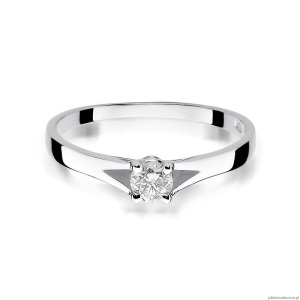 Pierścionek W240 Diament 0,20ct białe złoto