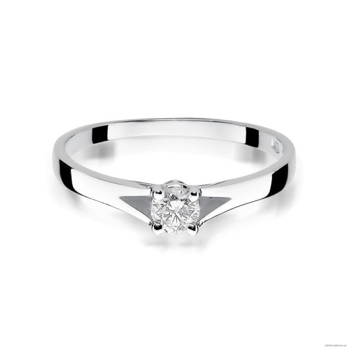 Pierścionek W240 Diament 0,20ct białe złoto