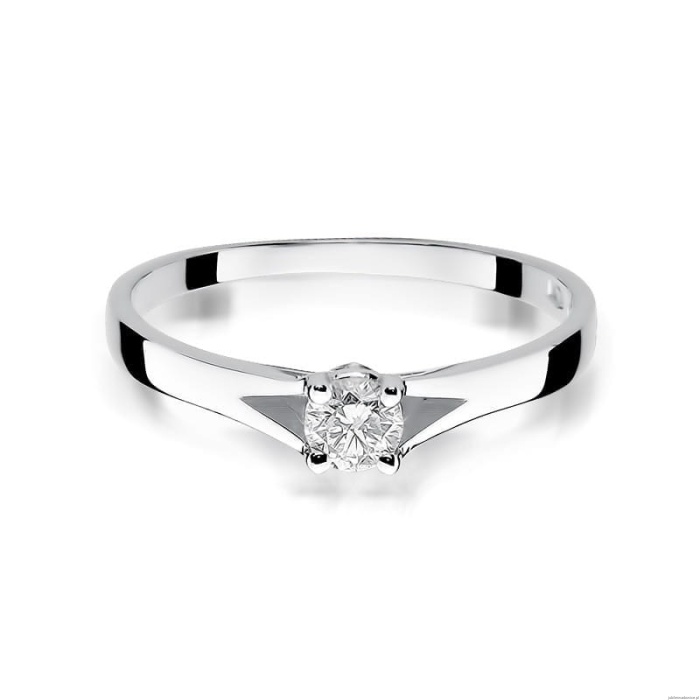 Pierścionek W240 Diament 0,20ct białe złoto