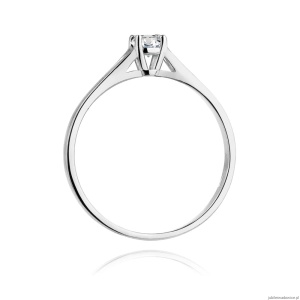 Pierścionek W240 Diament 0,20ct białe złoto