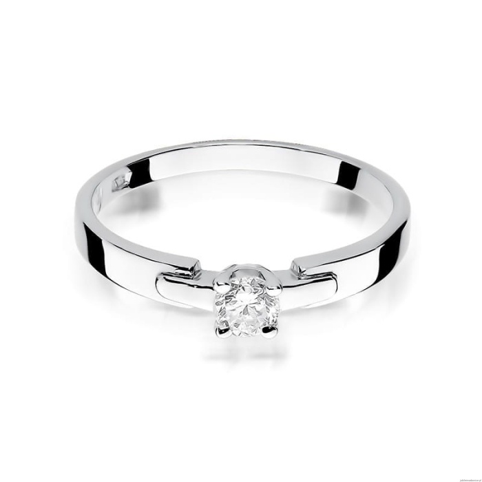 Pierścionek W241 Diament 0,20ct białe złoto