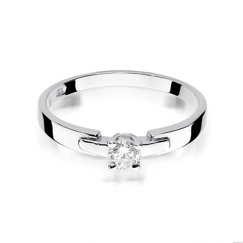 Pierścionek W241 Diament 0,20ct białe złoto