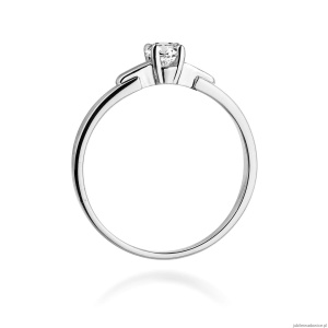 Pierścionek W241 Diament 0,20ct białe złoto