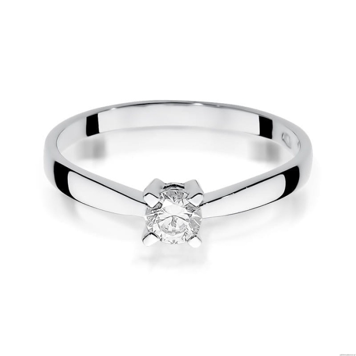 Pierścionek W242 Diament 0,20ct białe złoto