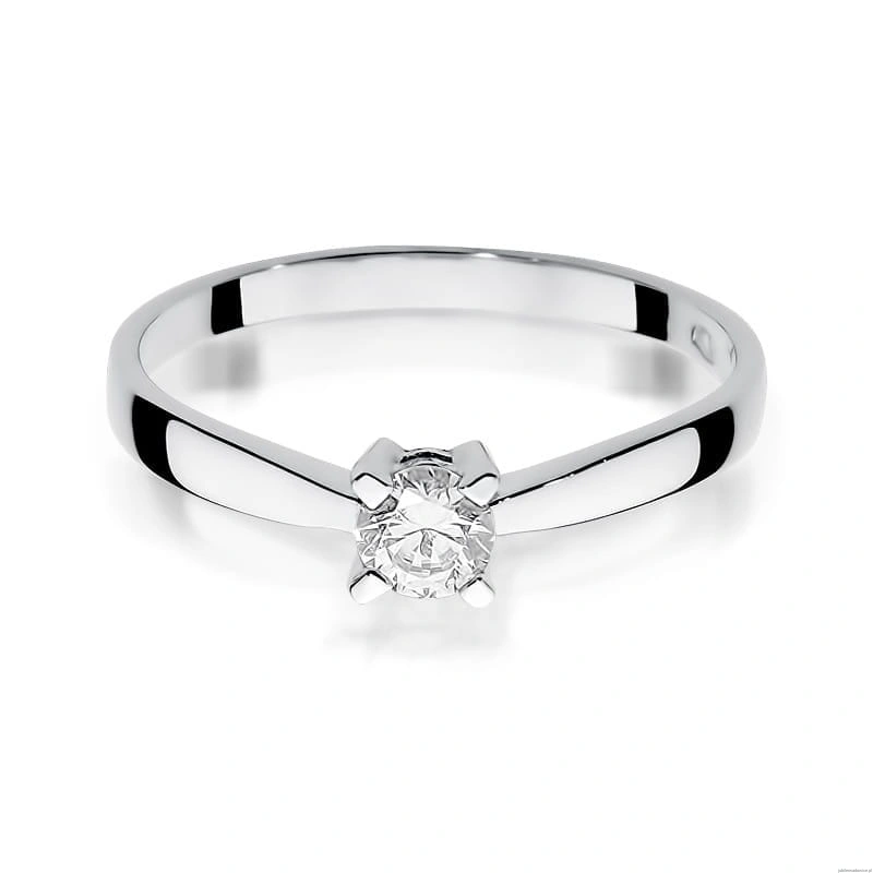 Pierścionek W242 Diament 0,20ct białe złoto