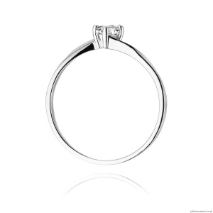Pierścionek W243 Diament 0,20ct białe złoto