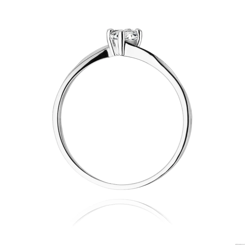 Pierścionek W243 Diament 0,20ct białe złoto