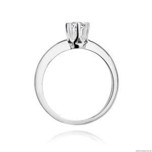 Pierścionek W267 Diament 0,30ct białe złoto