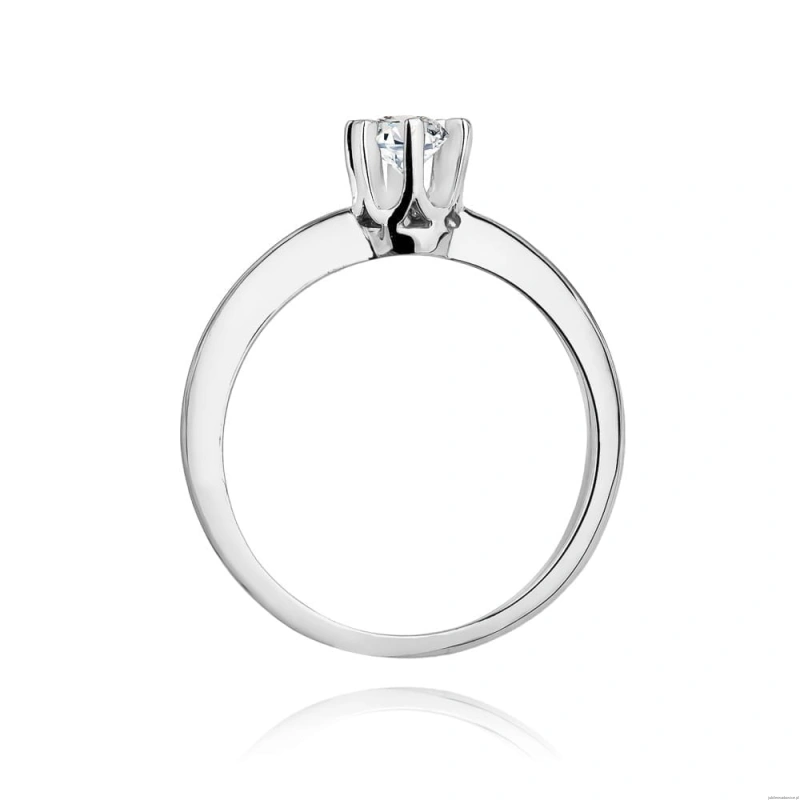 Pierścionek W267 Diament 0,30ct białe złoto