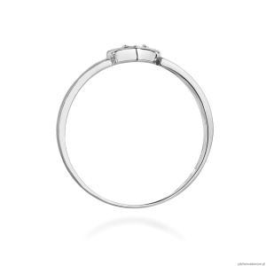 Pierścionek W276 Diament 0,04ct białe złoto